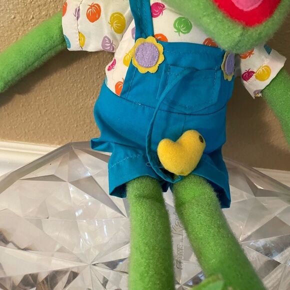 1993 Kermit The Frog Spring Duckie 18 inch Plush Frog - Picture 3 of 16